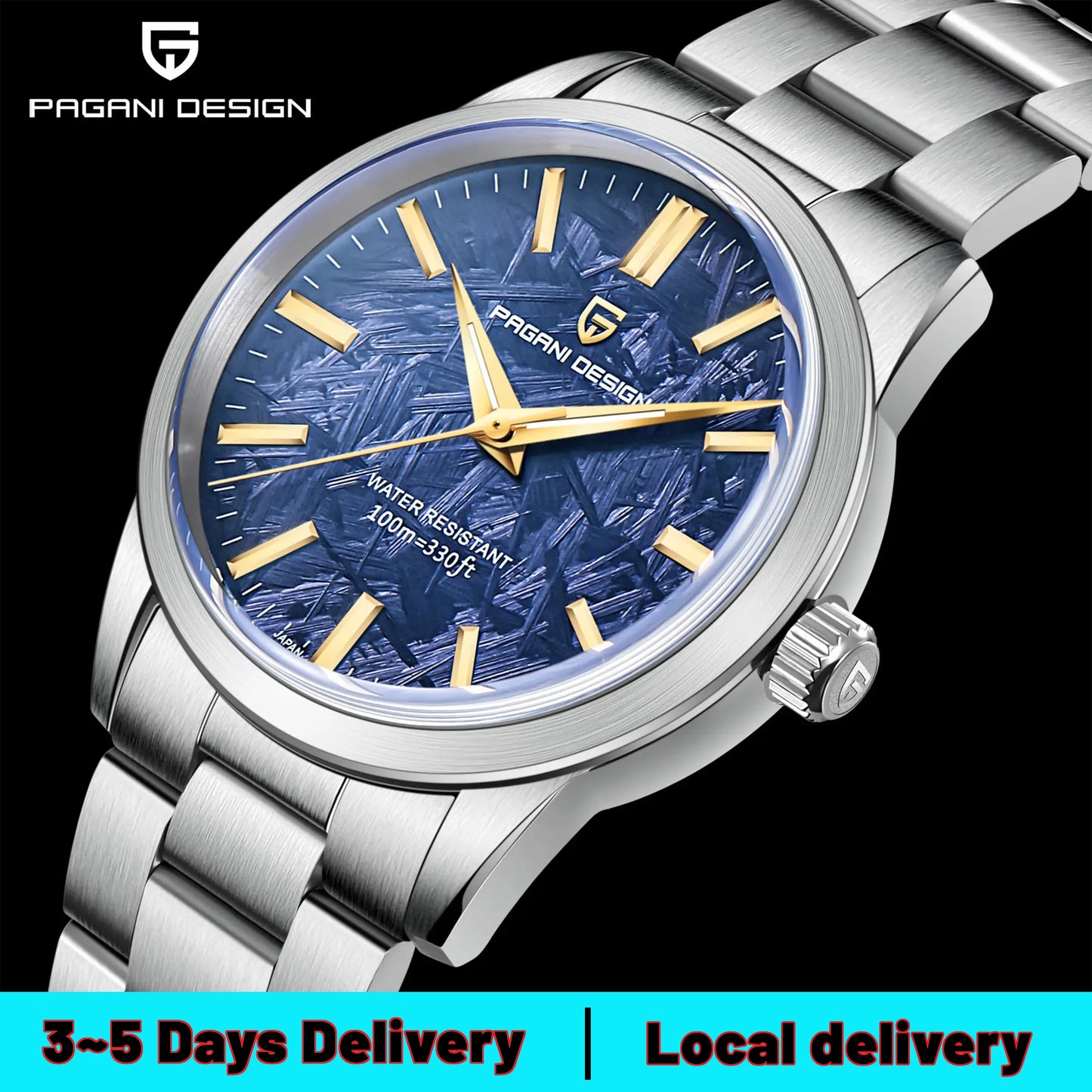 PAGANI DESIGN Ultra Thin Quartz Watch For Men