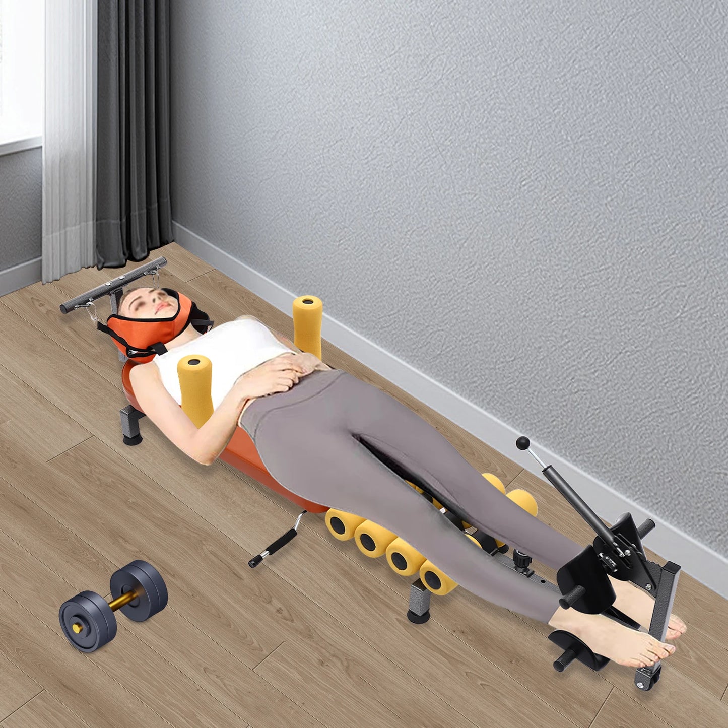 Back Adjustable Stretch Bench Neck Stretcher For Spine Tension Relief