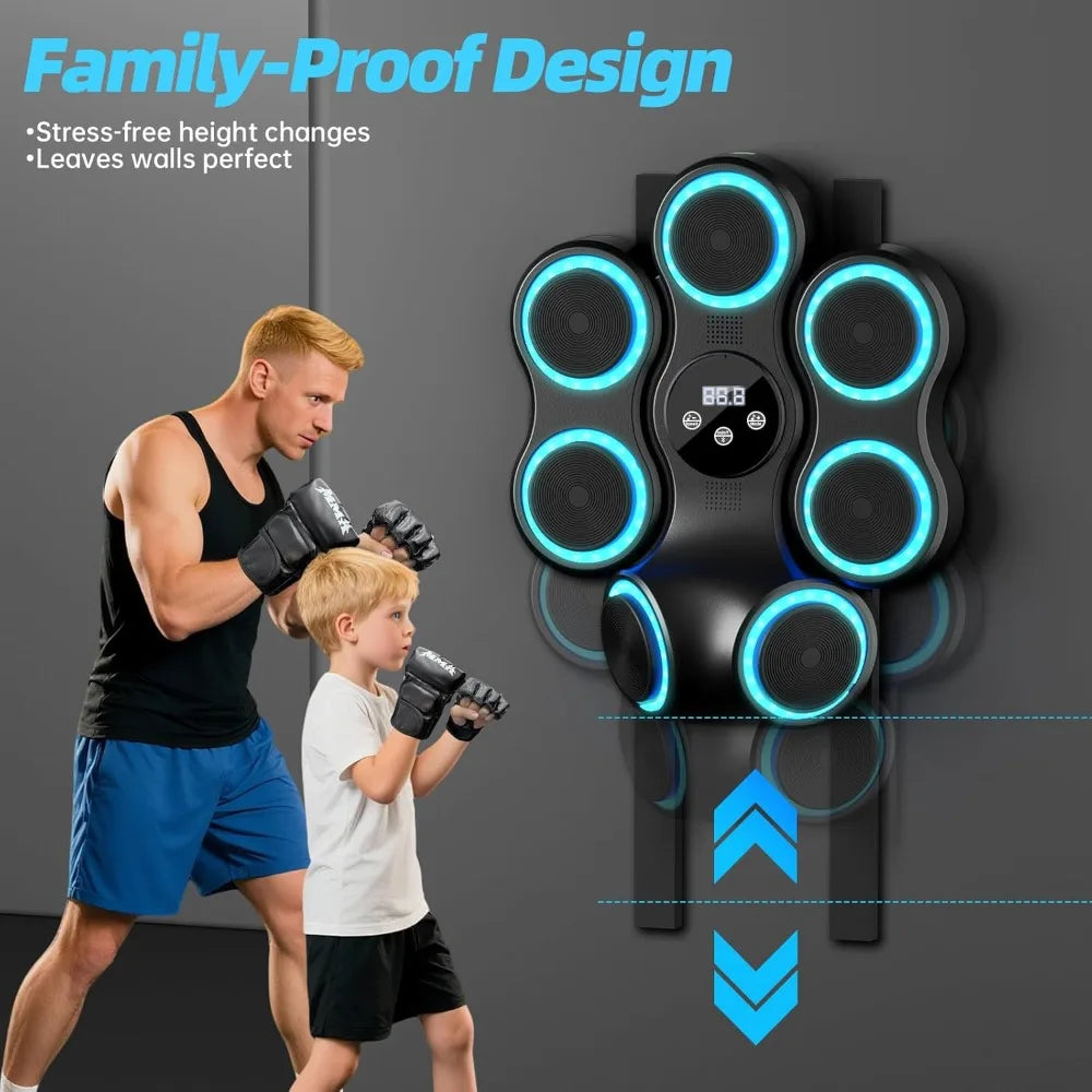 YTYIN Interactive Music Boxing Machine Trainer With Gloves
