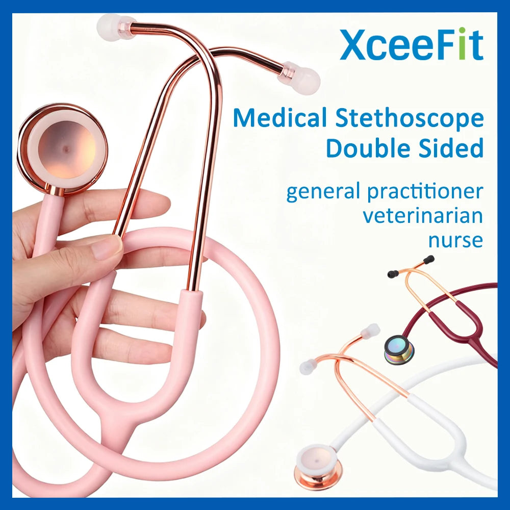 XceeFit Dual Sided Stethoscope Professional Cardiology Medical Equipment
