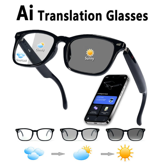 Giinova Smart Glasses With Translation App Open Ear Audio HD Calls HiFi Music