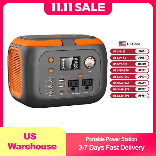 SinKeu 300W Portable Power Station 70000mAh 260Wh Outdoor Solar Generator