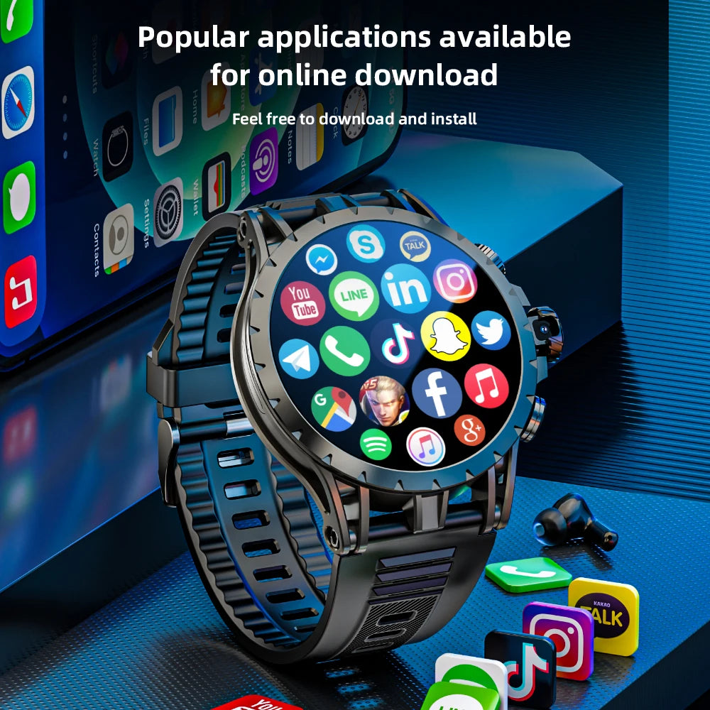 LOKMAT APPLLP 4 Android Smartwatch With 4G AMOLED Camera