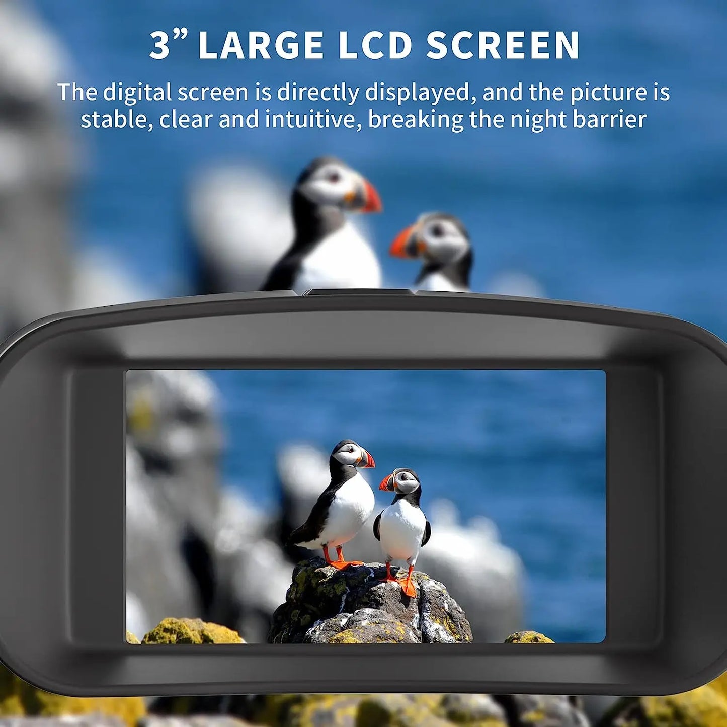 HrvzdvwEyepiece 4K Night Vision Binoculars With Rechargeable Battery 32GB