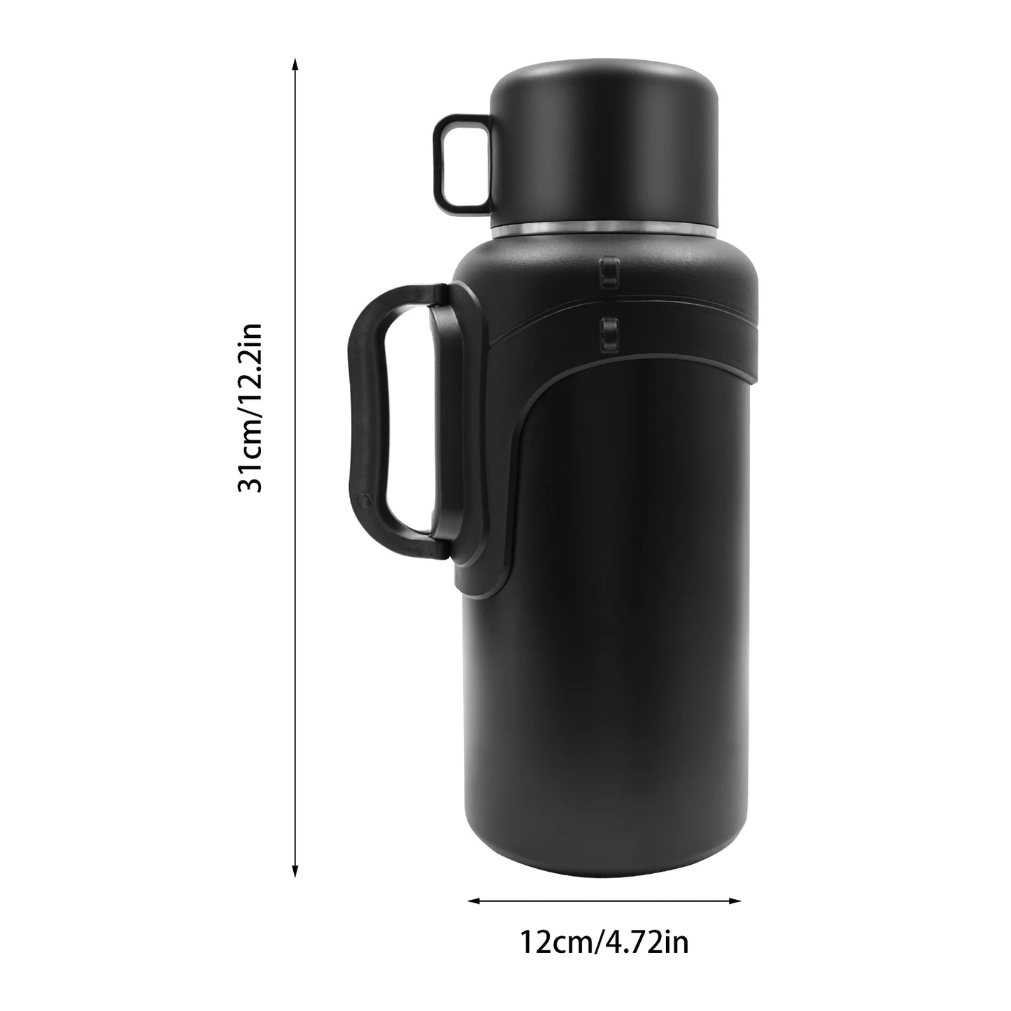 NONEDrinkware Vacuum Insulated Water Bottle for Outdoors and Car