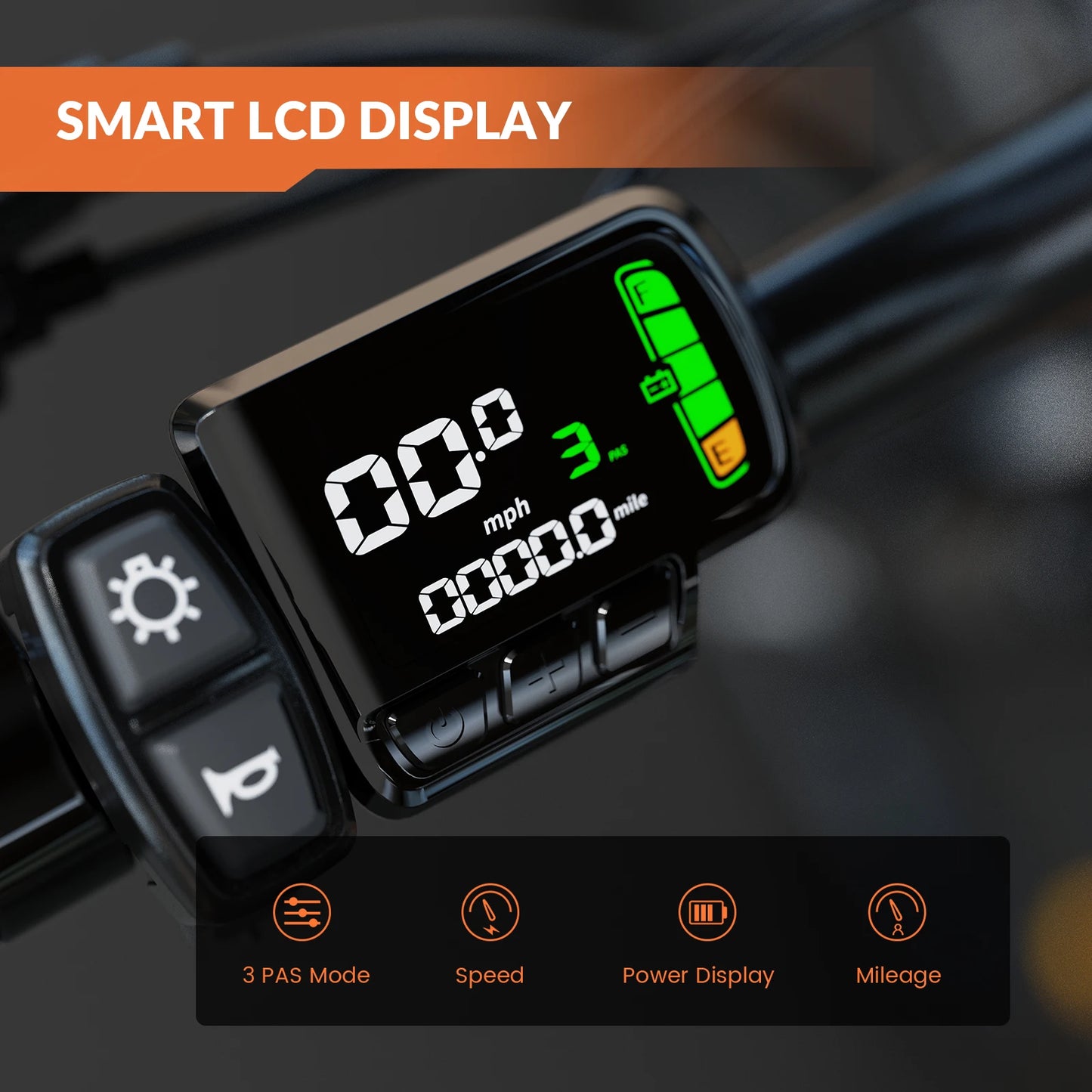 5TH WHEEL AB17 Electric Bike With 700W Peak Motor LCD