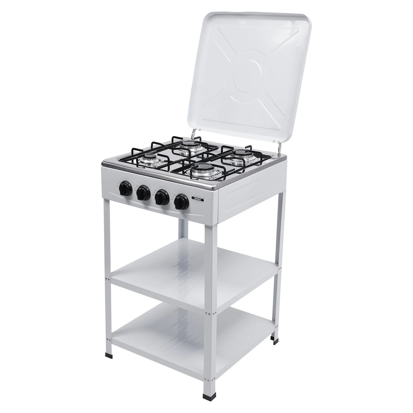 Stainless Steel Four Burner Gas Grill Propane Portable Smokeless Barbecue