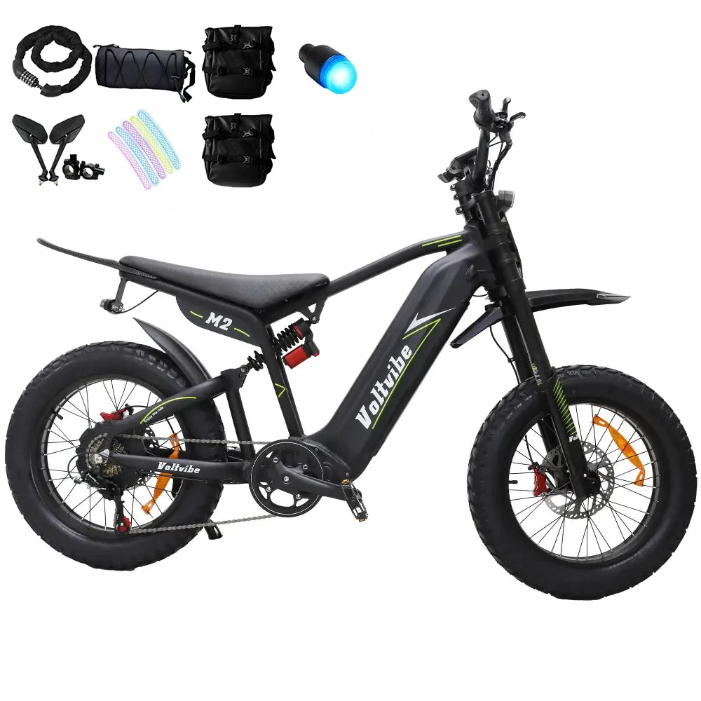Baolujie DM01 Electric Bike 2000W 60V 30Ah Battery