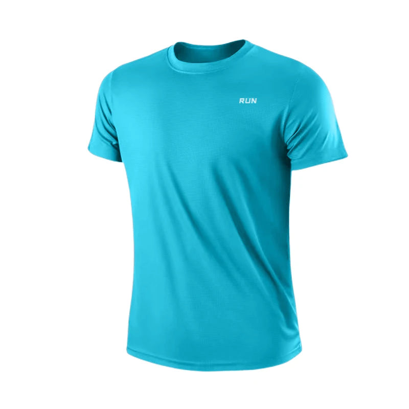 Quick Dry Men's Running T Shirt Breathable Gym Top Summer