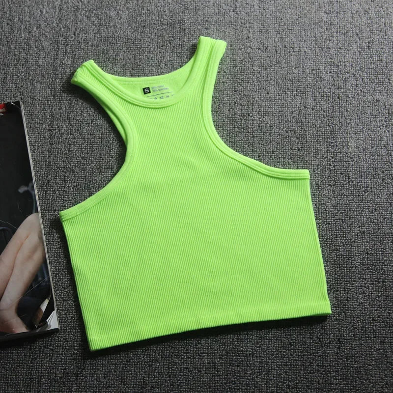 Women Yoga Vest Elastic Gym Crop Top Fitness Tank Pro