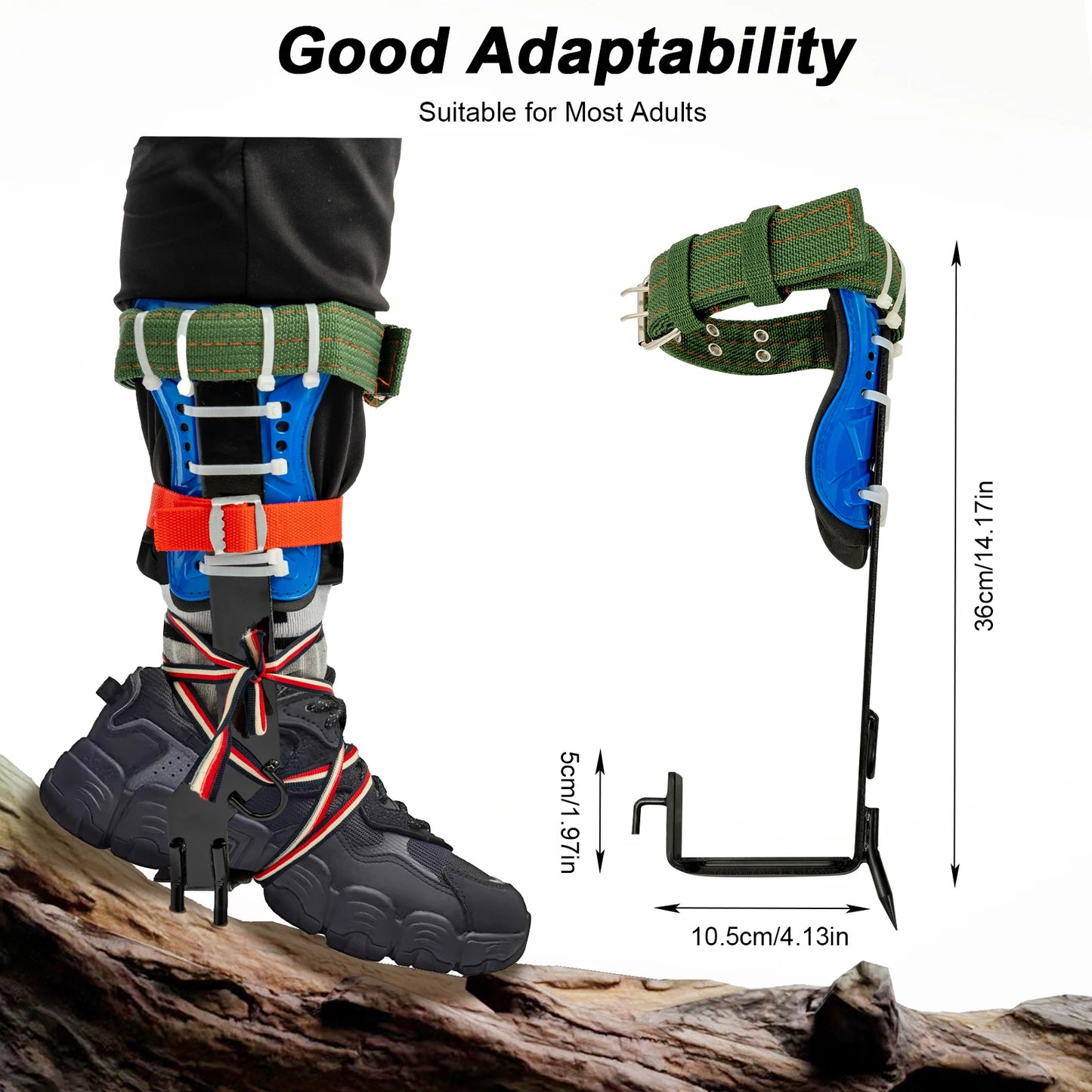 Tree Climbing Spikes Kit With Safety Harness And Gloves Arborists