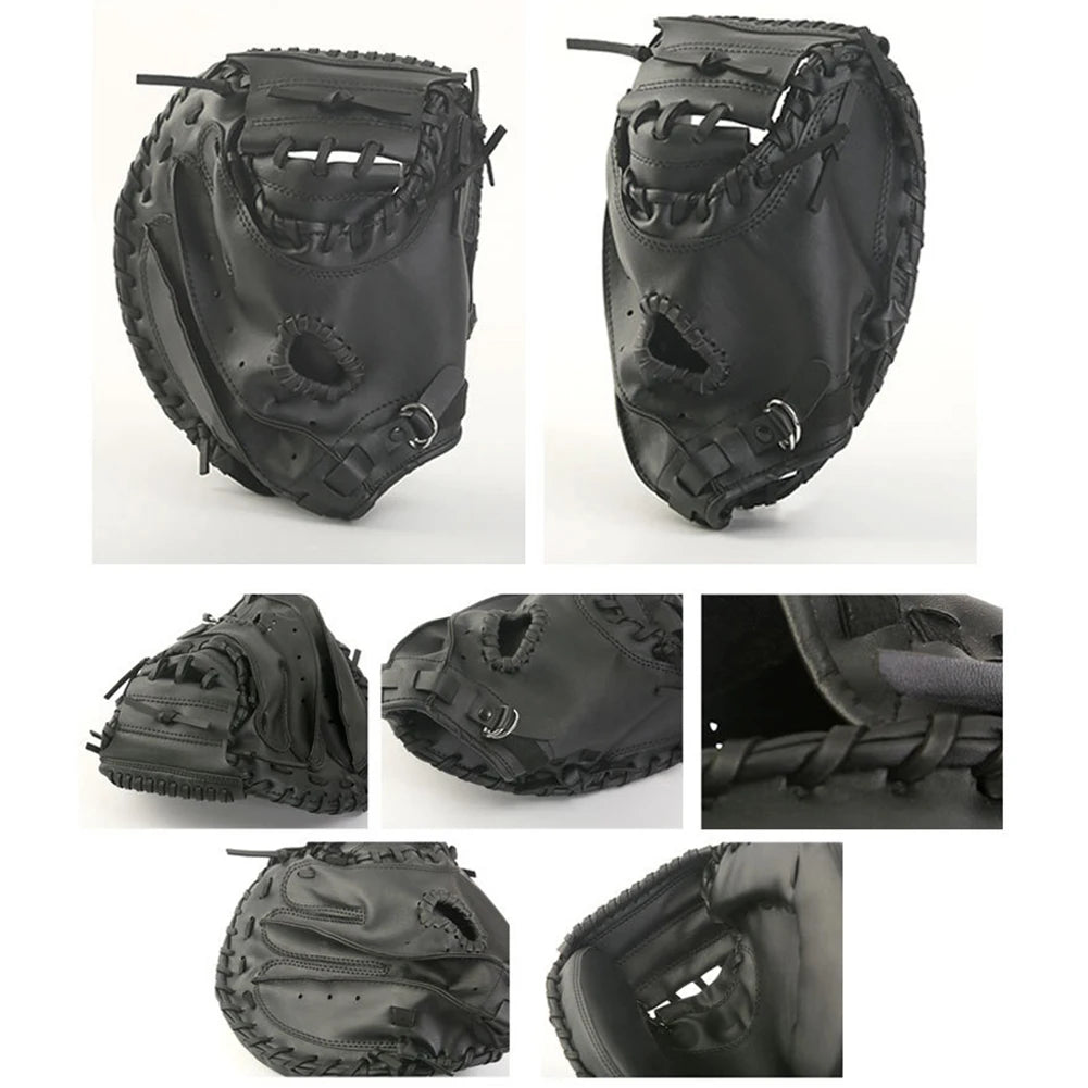 MOJOYCE Baseball Catcher PU Leather Glove For Beginners