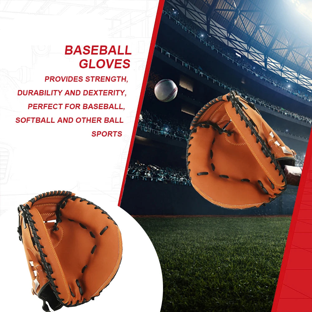 MOJOYCE Baseball Catcher PU Leather Glove For Beginners