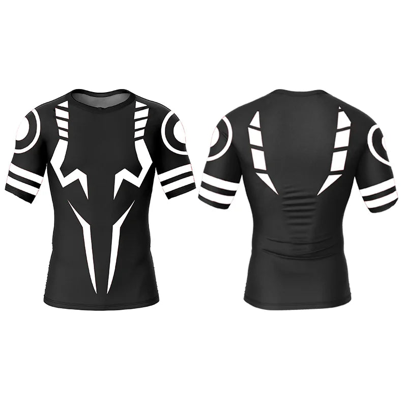 Anime Jujutsu Kaisen Sukuna 3D Print Compression T Shirt