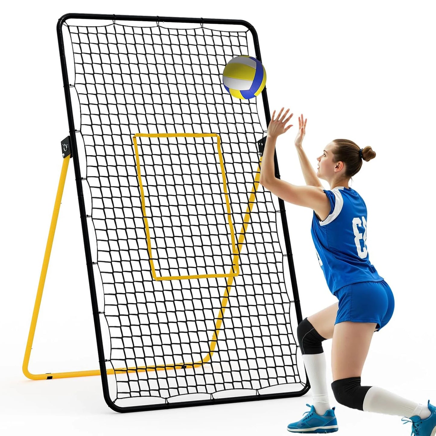 HiMISS Volleyball Rebounder Net Multi-Angle Training