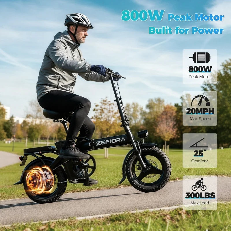 ZEFIORA 1000W Electric Bike For City Commuting Aluminum Alloy