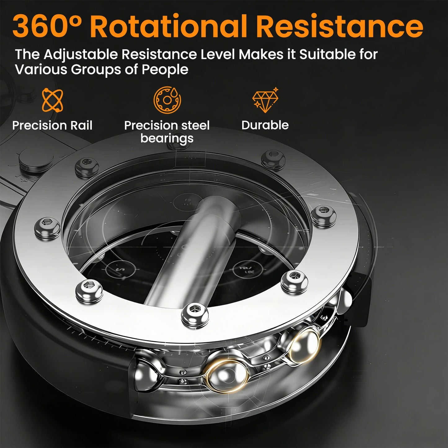 Rotator Machine Multifunctional Grip Strength Trainer Adjustable Exerciser