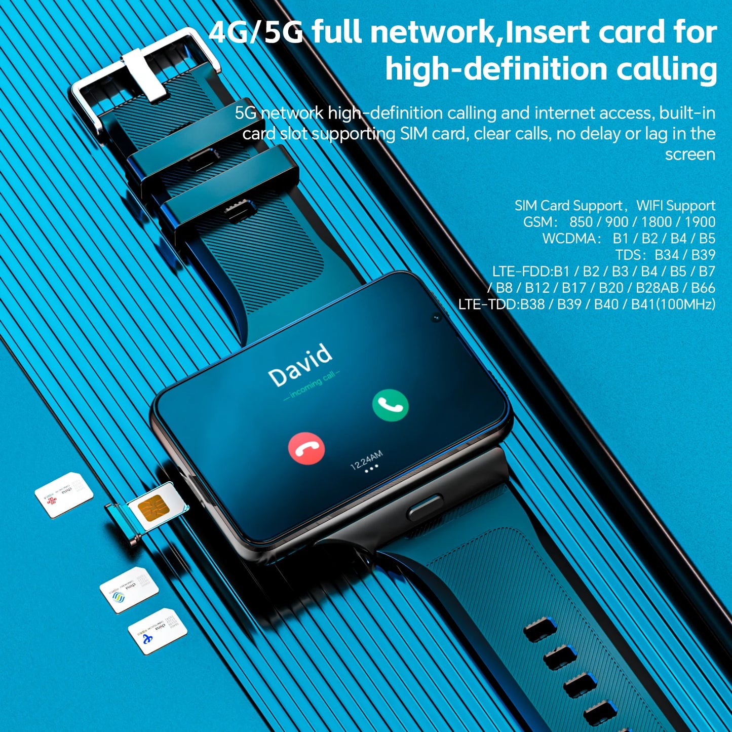 Lokmat APPLLP Max Android Smart Watch With Detachable Strap 4G
