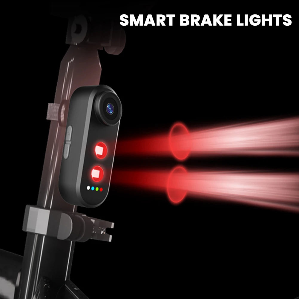 Bike Camera With Tail Light 150 Degree Wide Angle Capture