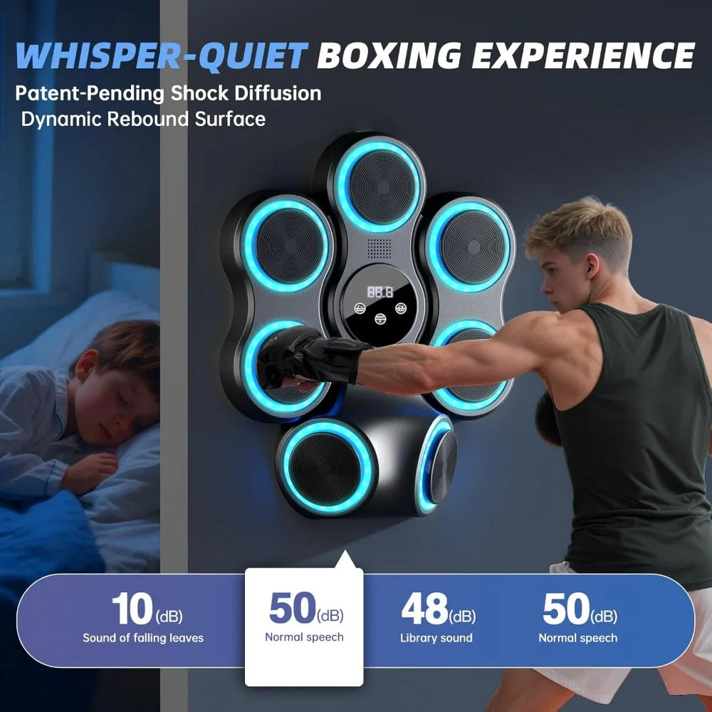 YTYIN Interactive Music Boxing Machine Trainer With Gloves