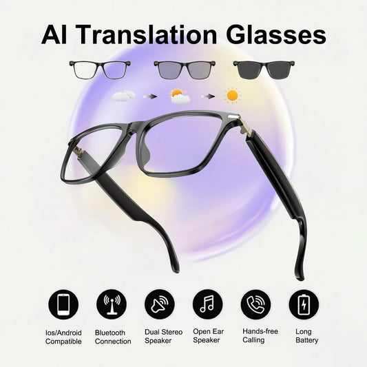 Giinova AI Translation Smart Glasses With Real Time 160 Languages
