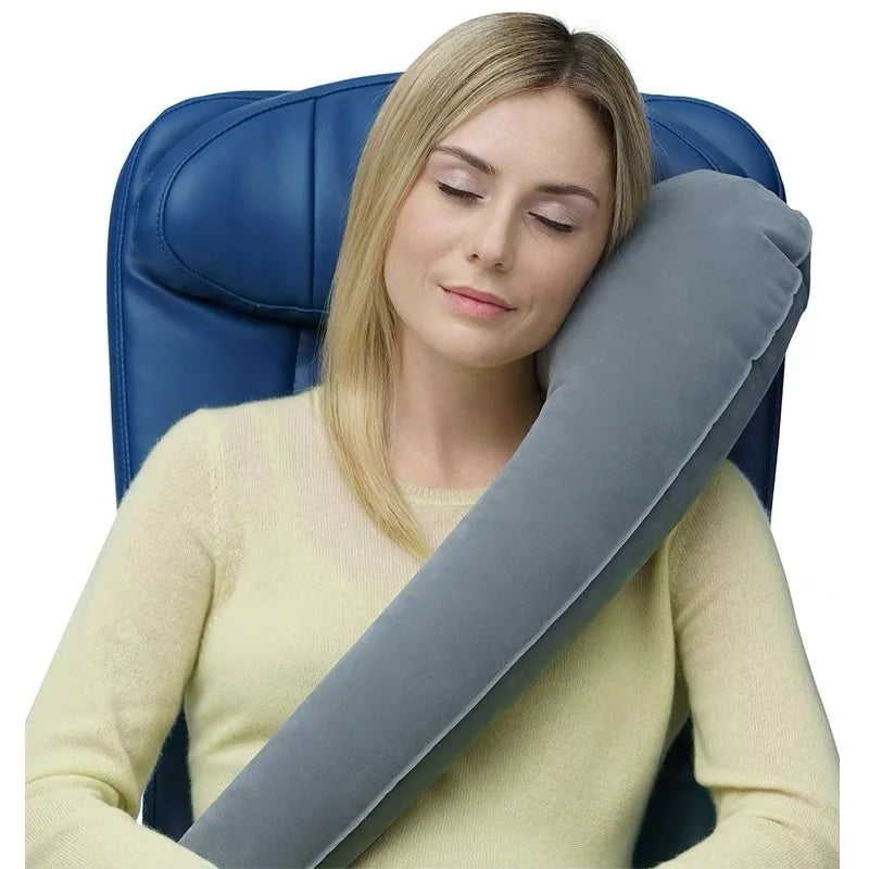 Inflatable Travel Neck Pillow For Planes Cars Trains