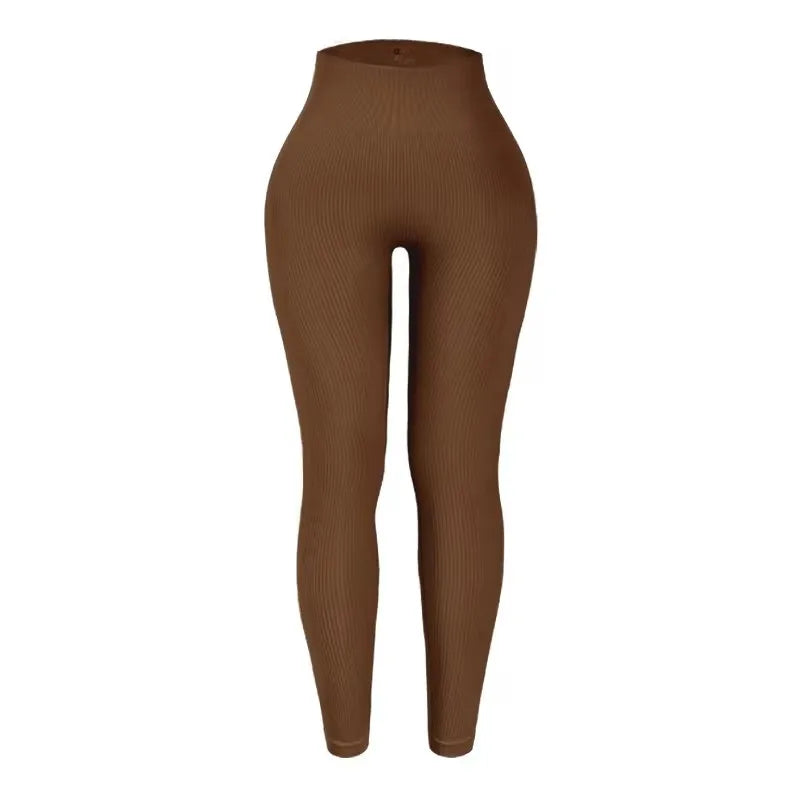 Women's Seamless Knitted Yoga Pants High Waisted Leggings Hip Lifting