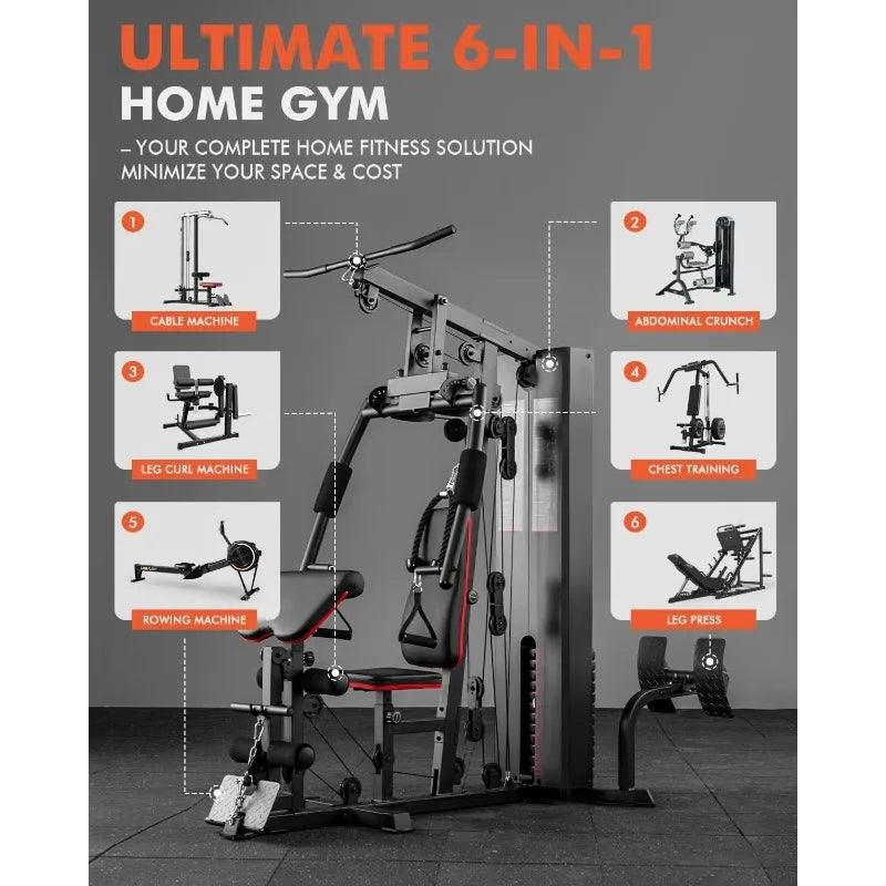 Mikolo Home Gym Multifunctional Workout Station