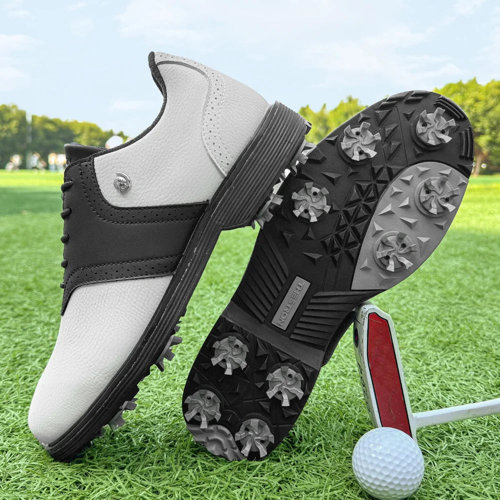 Lenox Golf Shoes Men Spikes Sneakers Walking Footwear