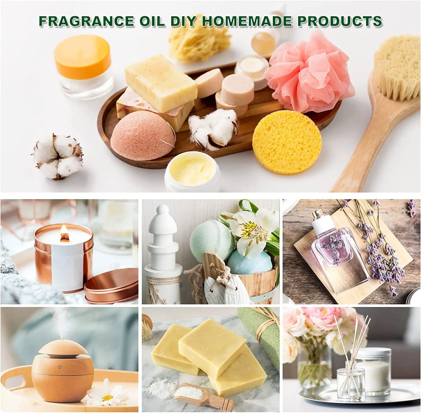 EUQEE Aromatherapy Fragrance Oil Gift Set Six Bottles