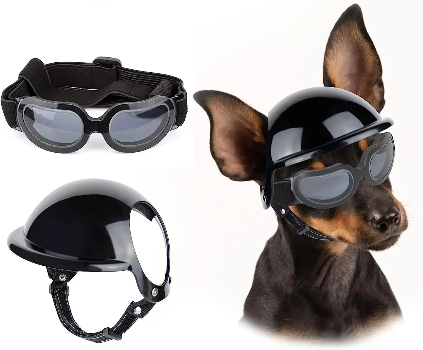 ATUBAN Dog Helmet Sunglasses For Outdoor Protection