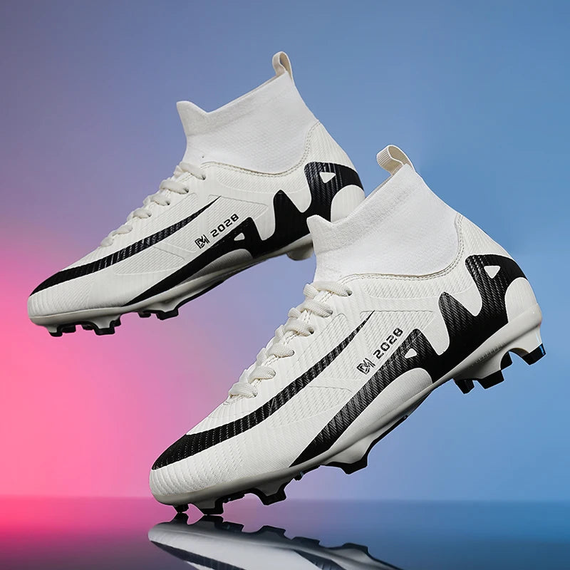 Sxfdneay Mens Soccer Shoes Professional Lightweight Non Slip Cleats