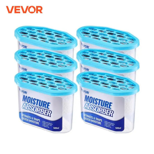 Moisture Absorber Boxes 6 Pack Fragrance Free Dehumidifier For Bathroom