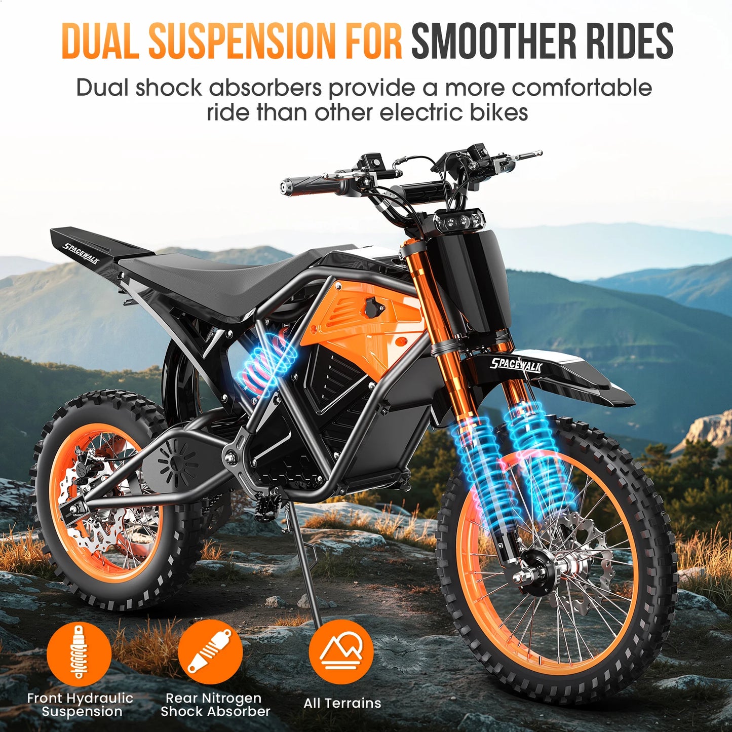 EILLEO SPACEWALK EB007 Electric Dirt Bike 3000W Peak Power