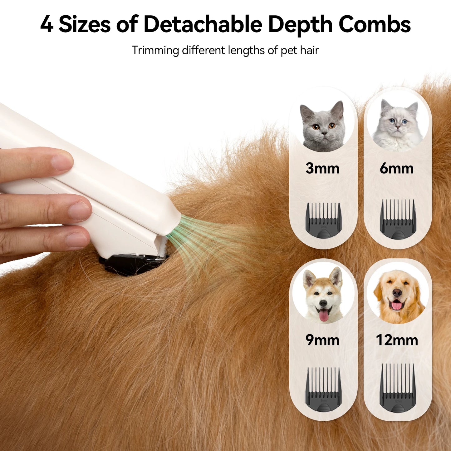 Amicura P1 Pet Grooming Vacuum Hair Dryer And Clipper Set
