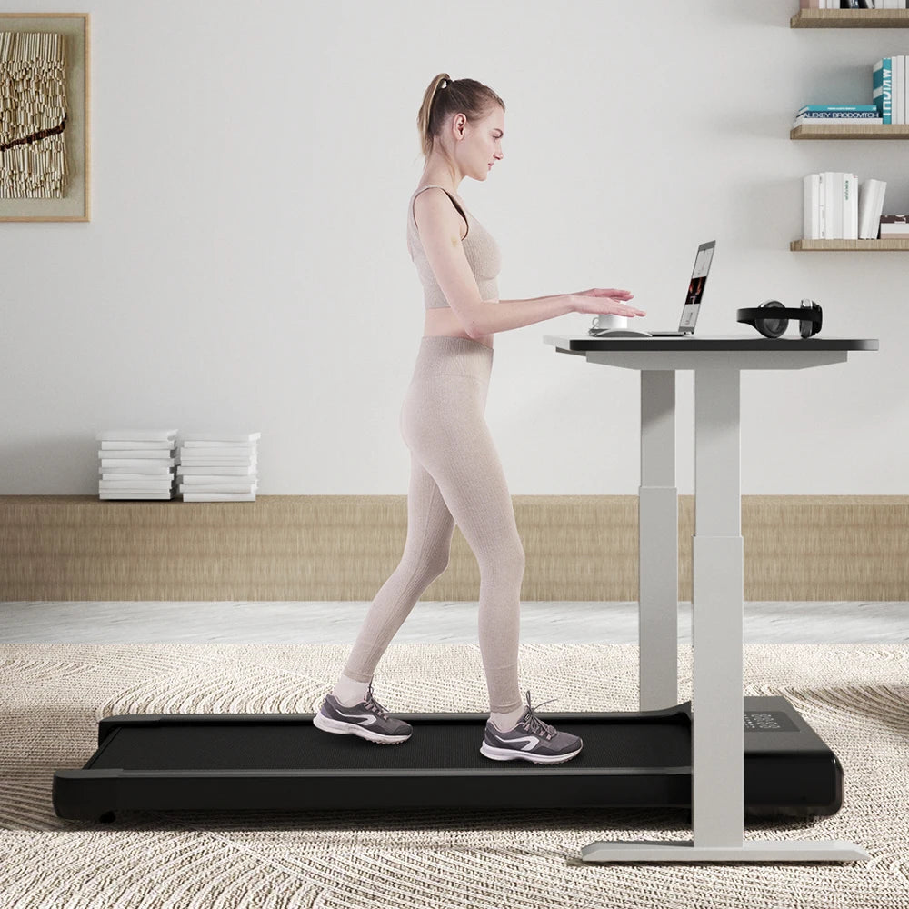 39.39inch Walking Pad Under Desk Treadmill Portable Treadmills for Home Remote Control LED Screen 2.5 HP Quiet Walking Machine