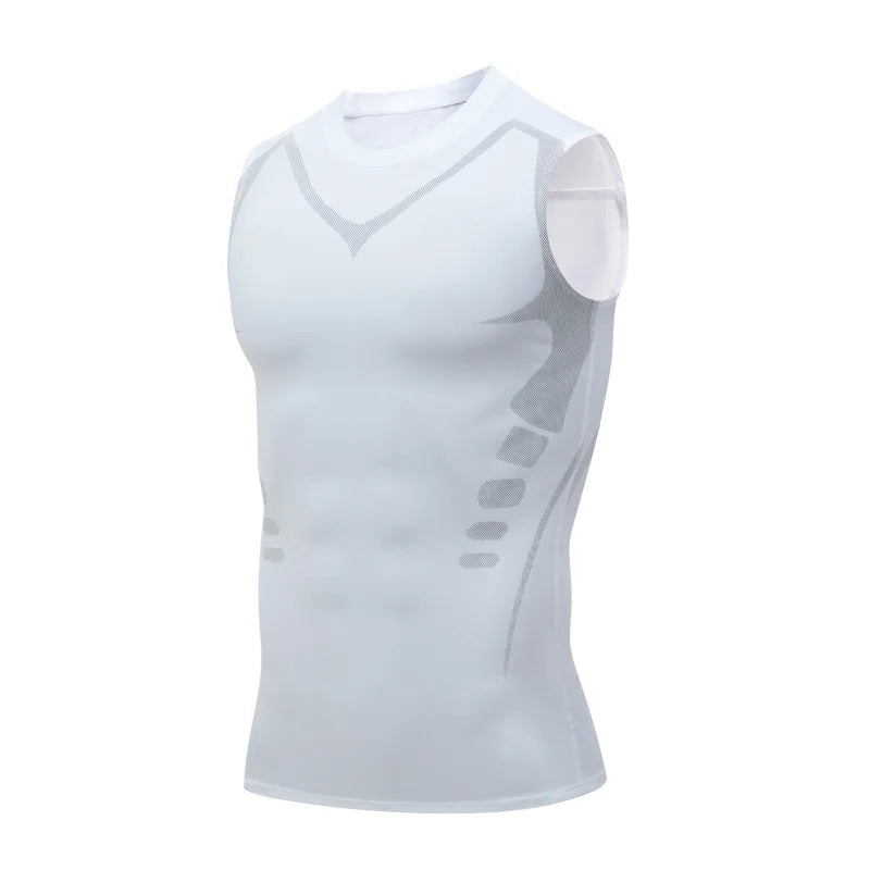 NONECN Men Compression Tank Top Gym Vest Quick Dry