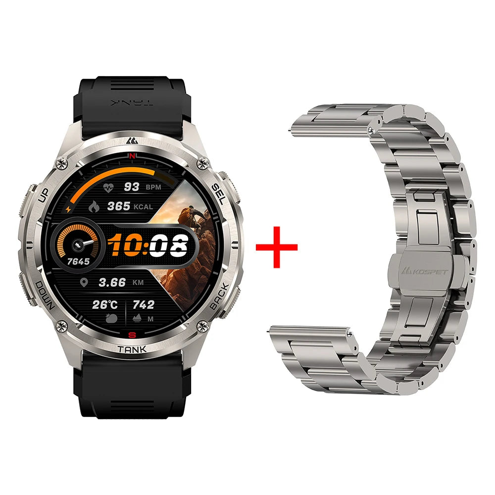 KOSPET Tank T3 Ultra 2 GPS Smartwatch IP69K Waterproof Bluetooth