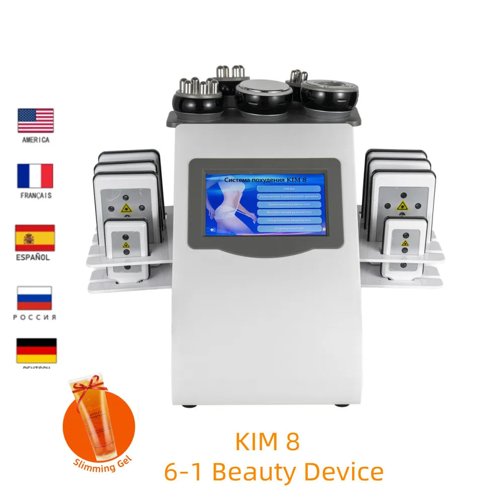 Moonic Beauty 6 In 1 Ultrasound Cavitation Machine For Body Slimming