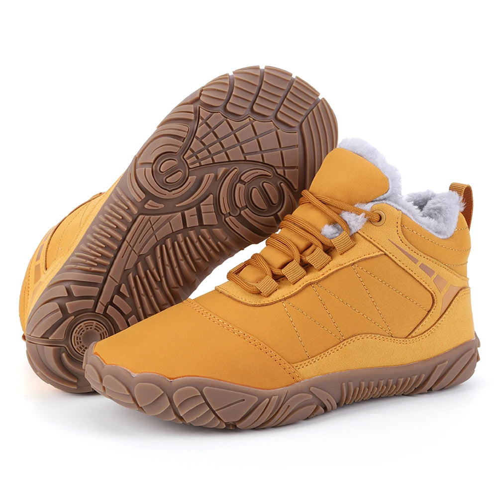 Winter Barefoot Snow Boots Non Slip With Wide Toe Box