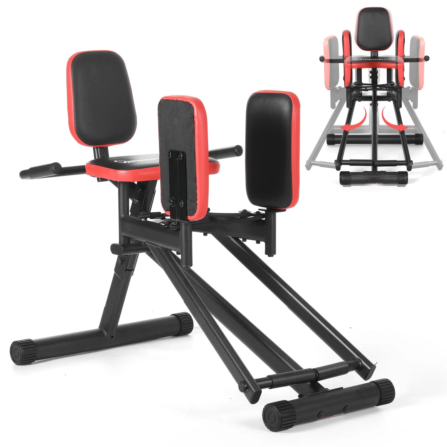 WARMOUNTS Hip Abductor Machine Glute & Thigh Trainer for Women -Adjustable Resistance Band, 300Lbs Weight Capacity for Home Gym
