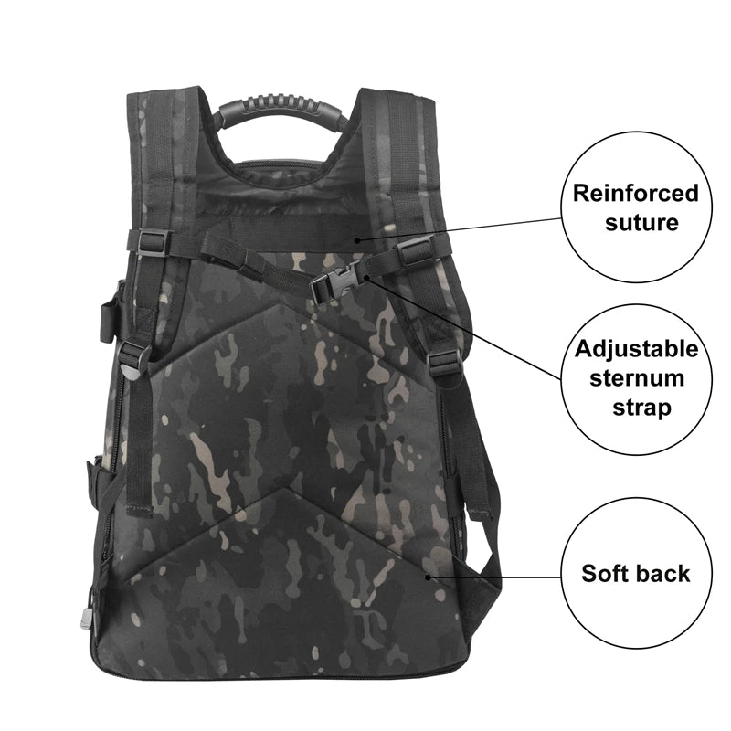 Travel Laptop Backpack Military Tactical Water Resistant For Men Women