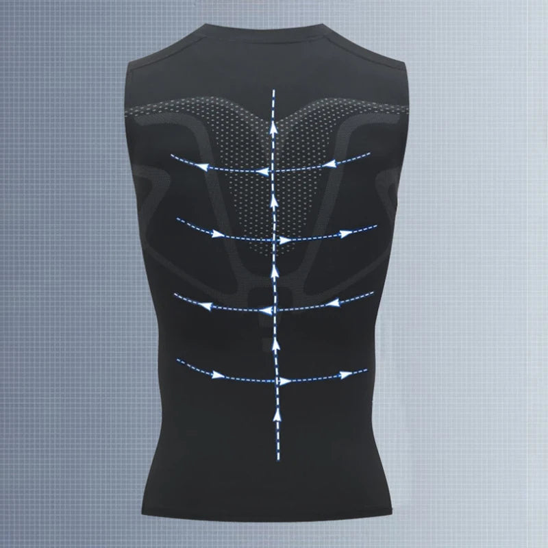 NONECN Men Compression Tank Top Gym Vest Quick Dry