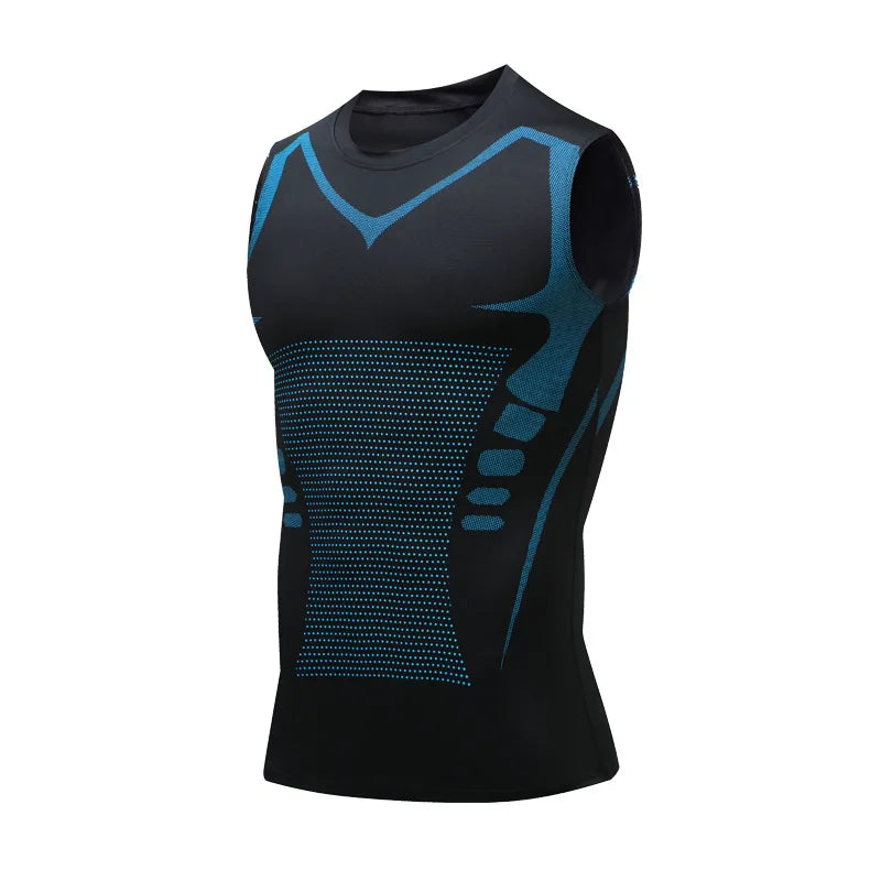 NONECN Men Compression Tank Top Gym Vest Quick Dry