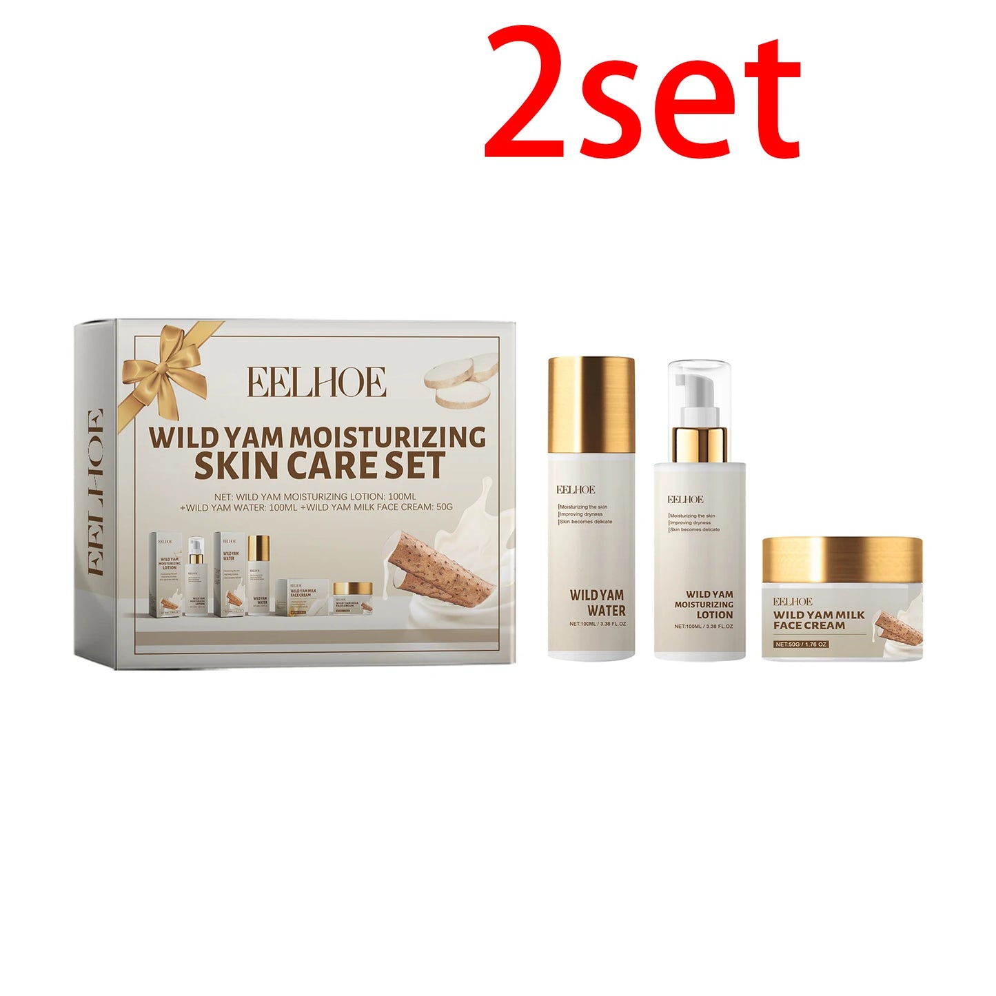 Eelhoe Wild Yam Moisturizing Skin Care Set Winter Hydration