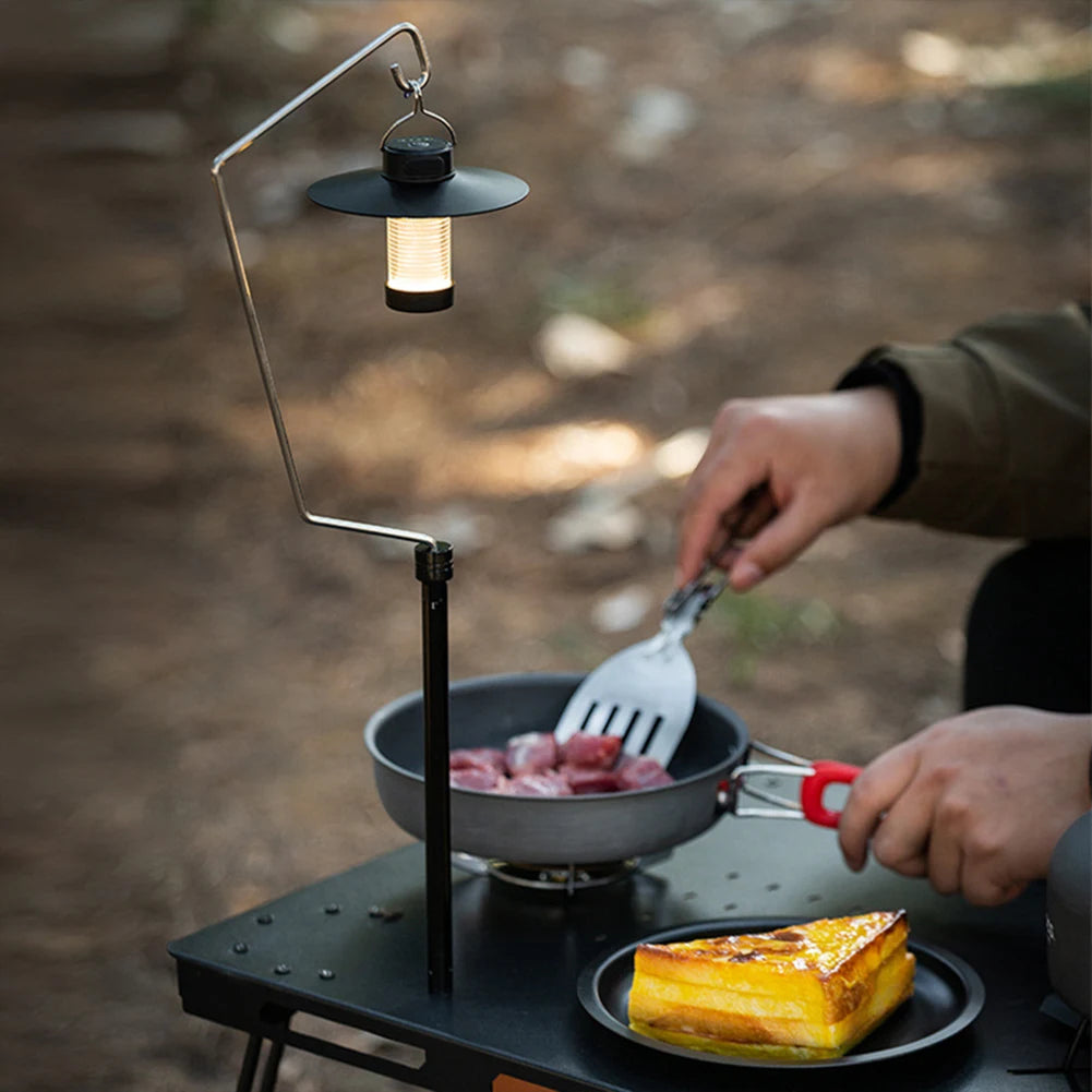 Table Lantern Stand Aluminum Alloy Camping Light Holder