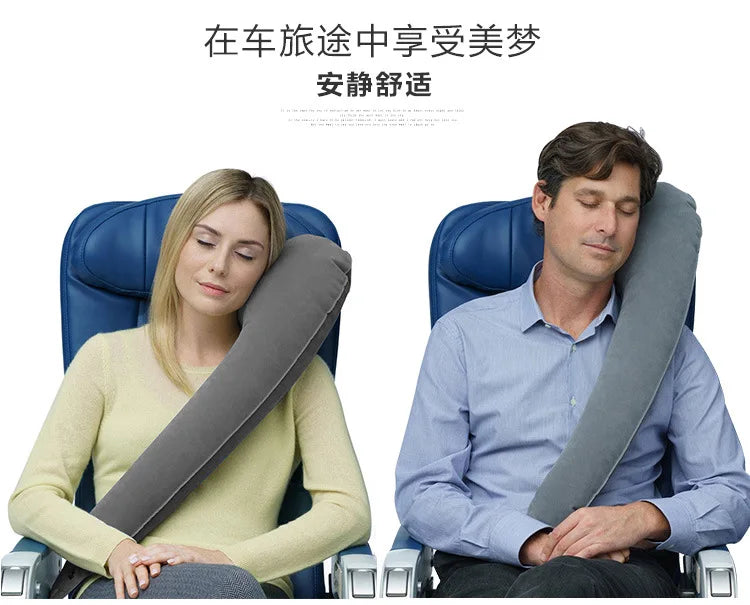 Inflatable Travel Neck Pillow For Planes Cars Trains