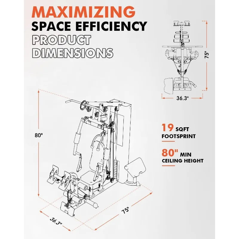 Mikolo Home Gym Multifunctional Workout Station