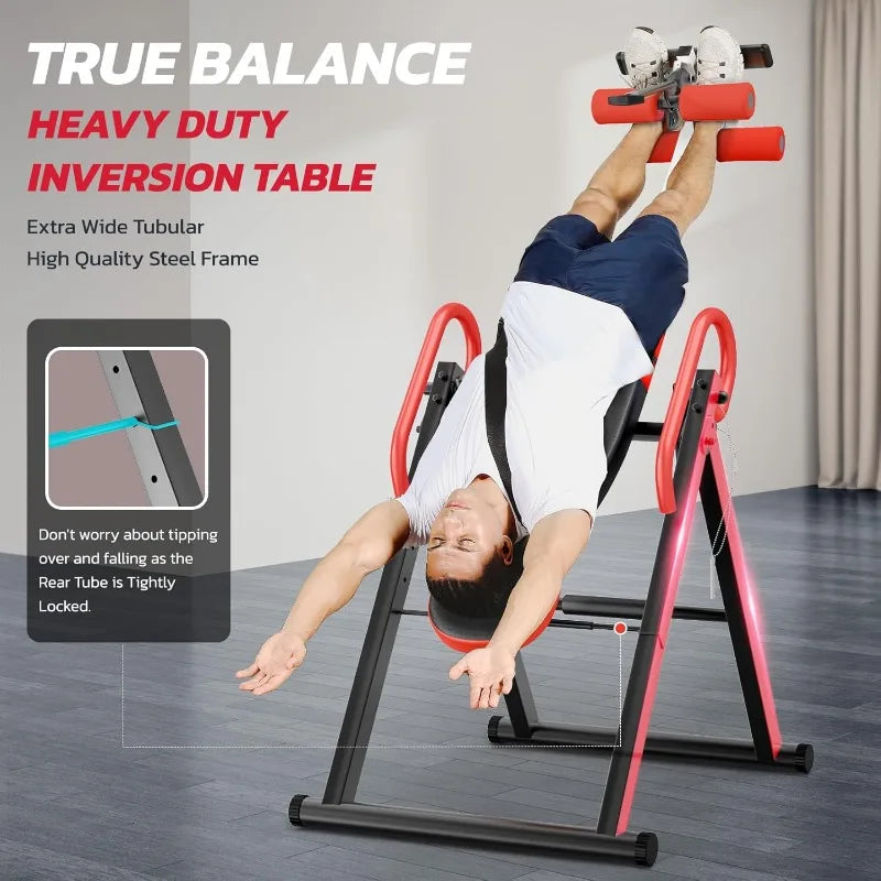 YTYIN Gravity Inversion Table for Back Pain Relief with Lumbar Support