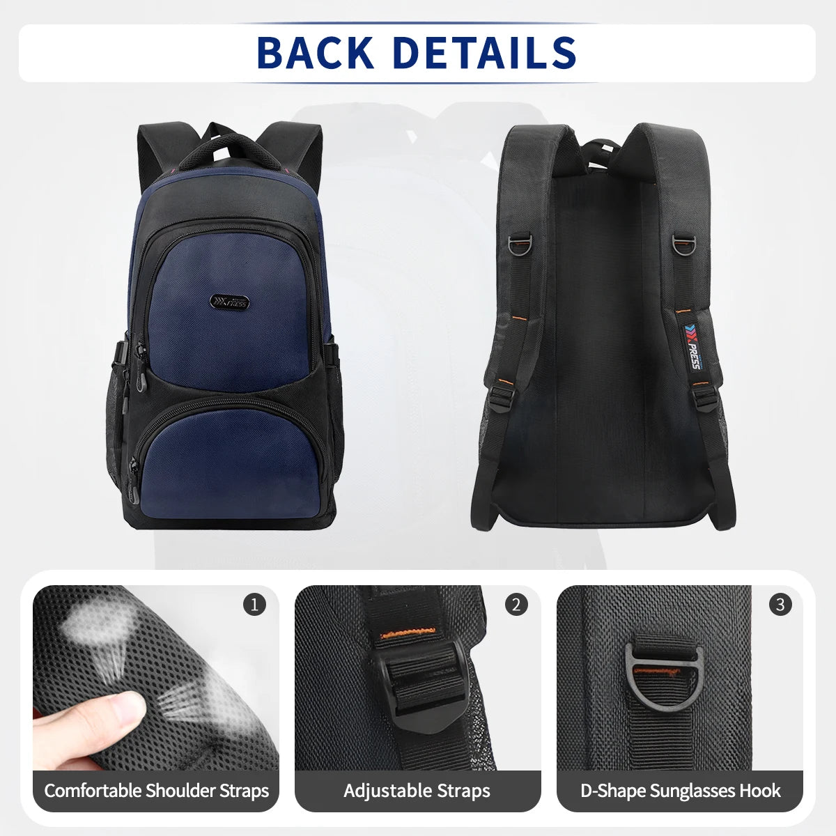 New York XPress Travel Backpack Lightweight Polyester With Multiple Pockets
